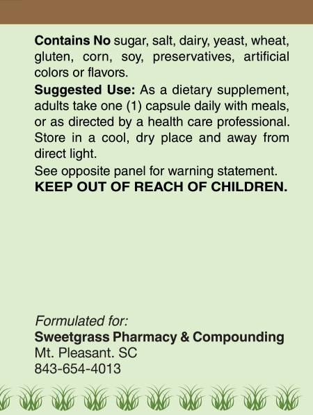 8343_Sweetgrass_DHEA_50_ingredients